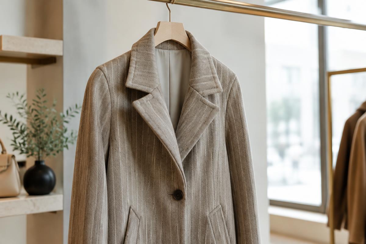 Manteau de laine doublé
