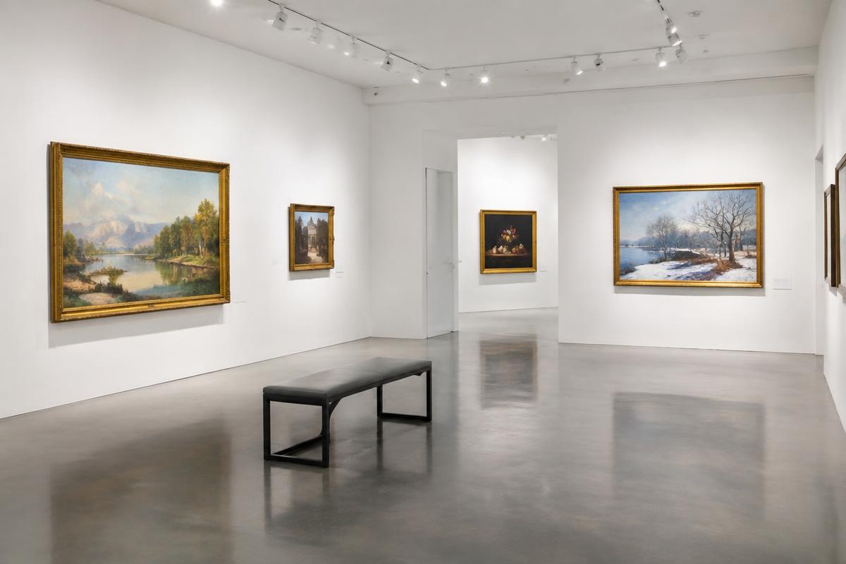 Accrochage de la nouvelle exposition, en accéléré.