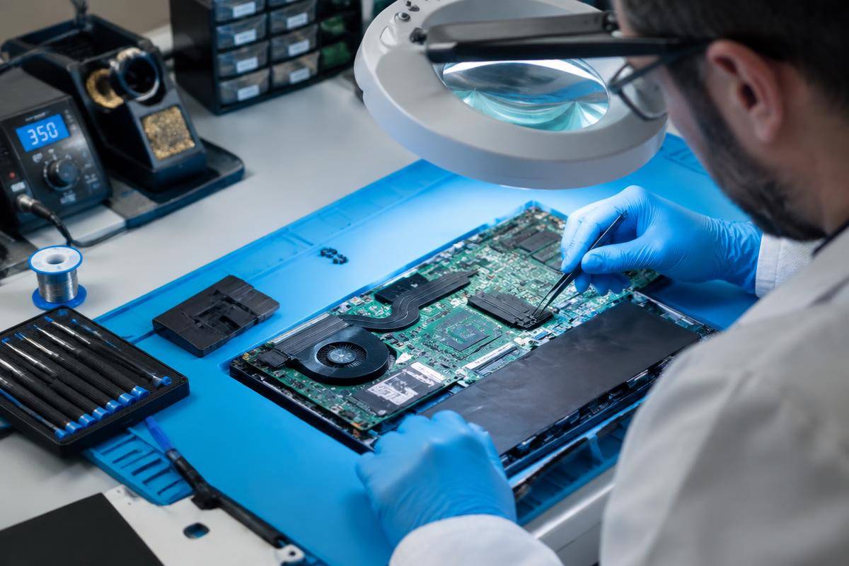 Un portable remis en service en trente minutes.